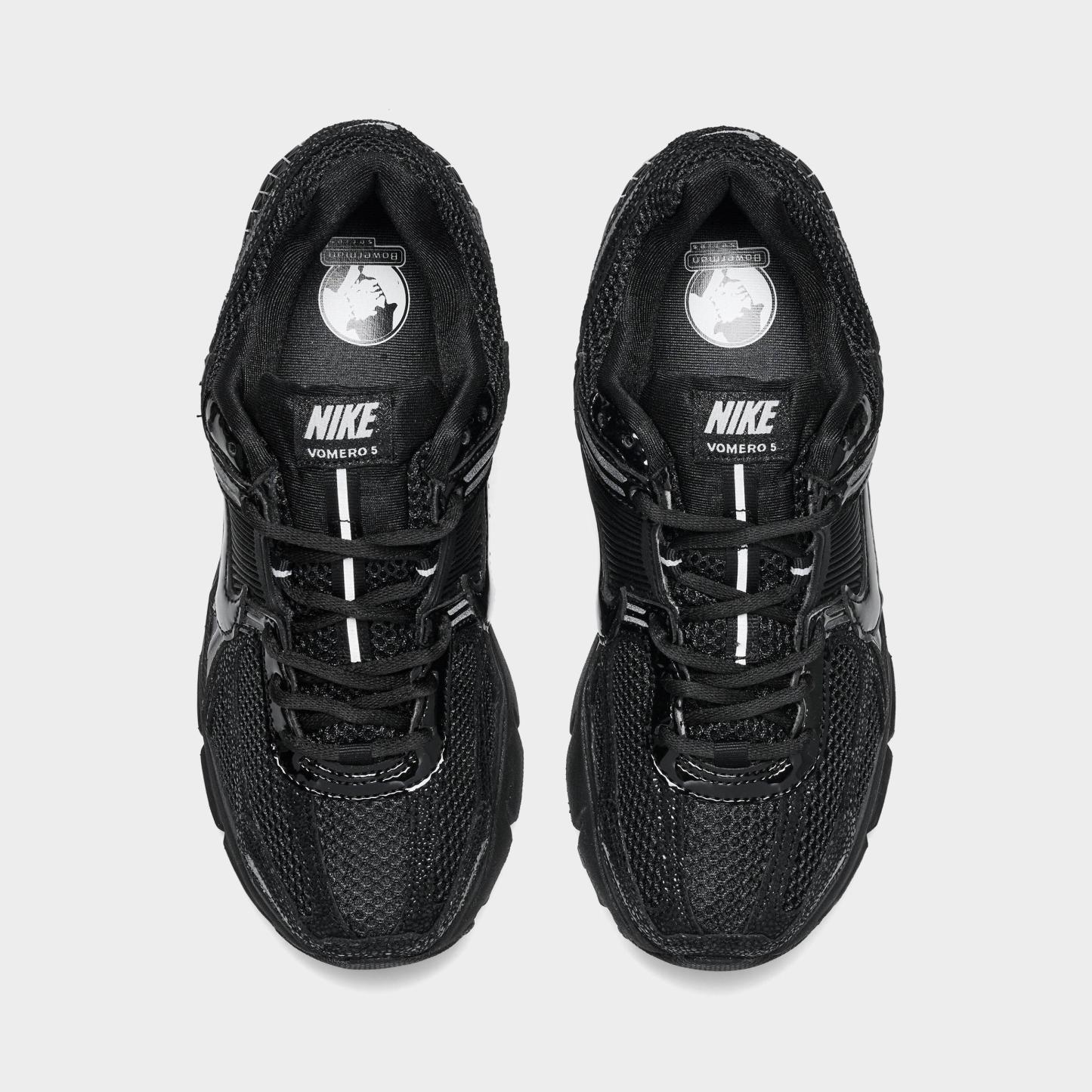 Women's Nithtke Zoom Vomero 5 Casual Shoes - Part 2 - Black/Metallic Silver/Anthracite/Black - Top view