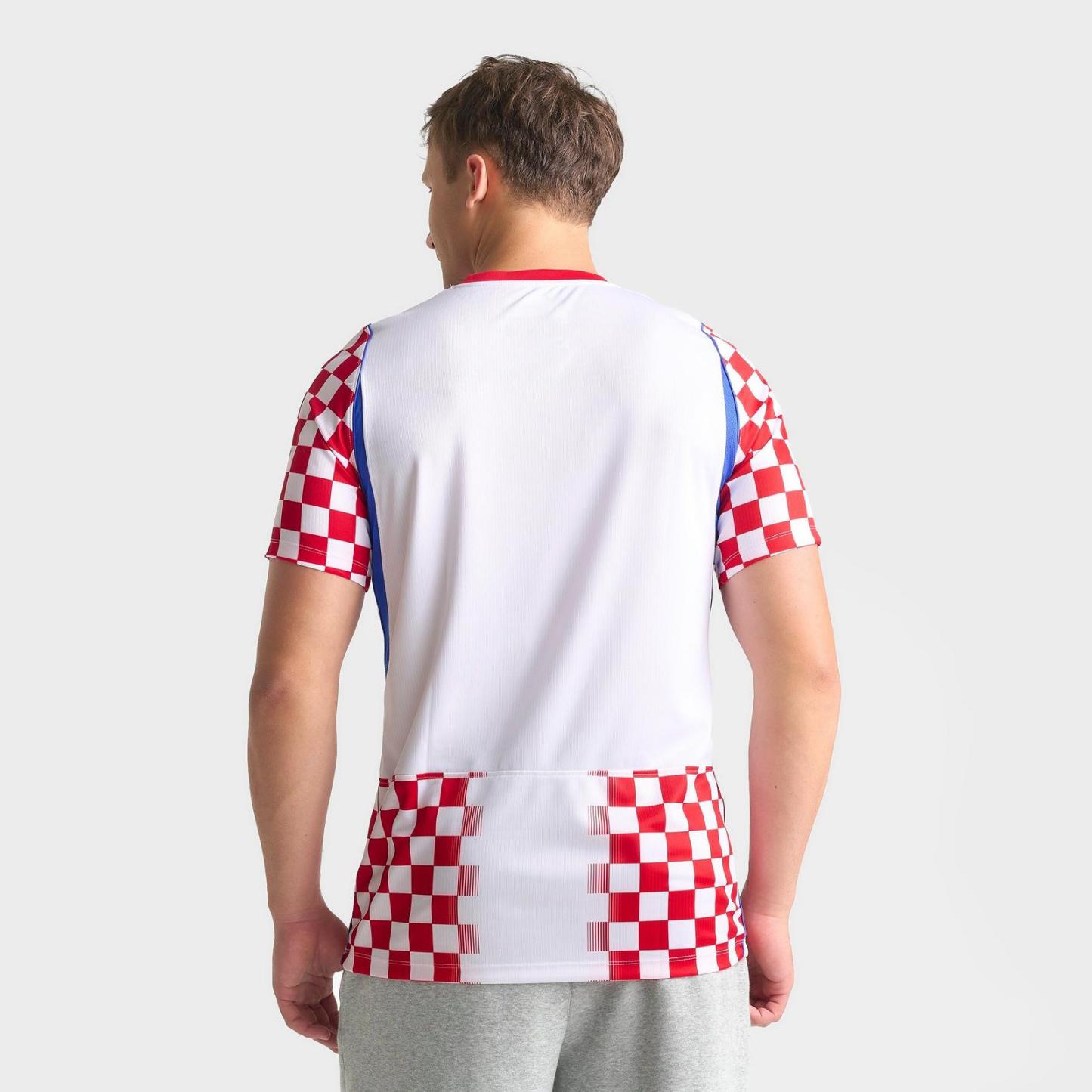 Men's Nike Croatia 2026 Stadium Home Dri-FIT Replica Soccer Jersey - White