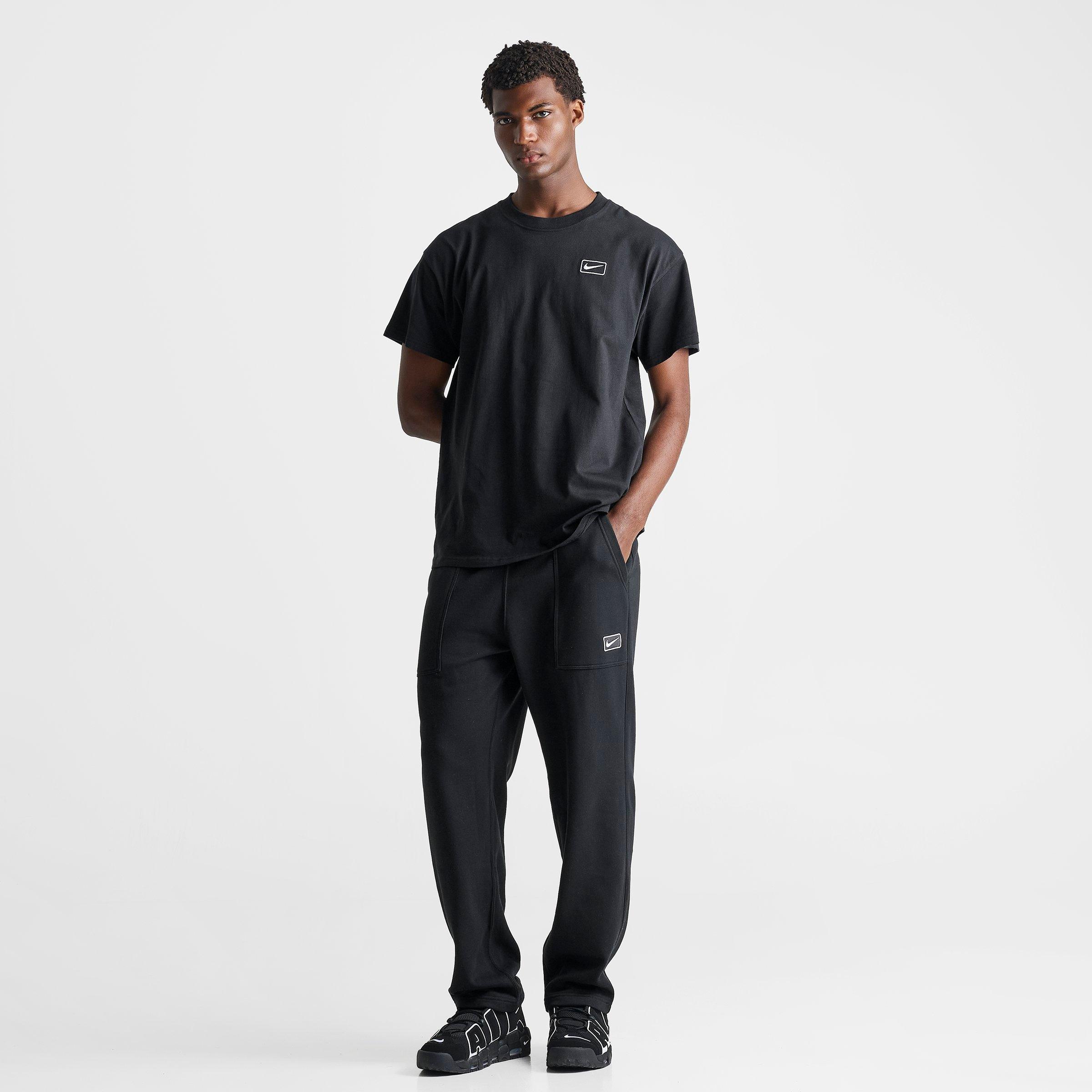 Men's Nithtke Sportswear Swoosh Box Fleece Sweatpants - Black/Anthracite