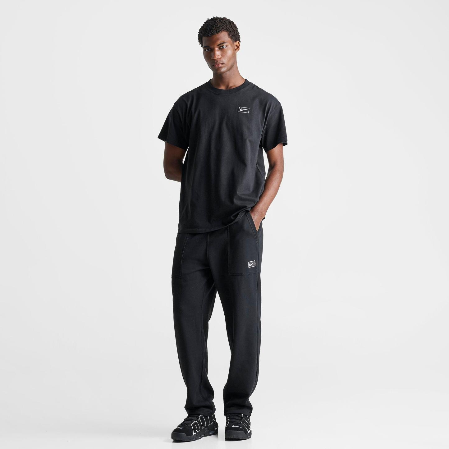 Men's Nithtke Sportswear Swoosh Box Fleece Sweatpants - Black/Anthracite