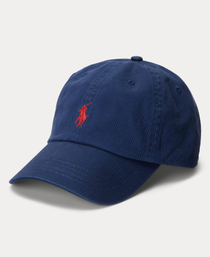 Polo Ralph Lauren Women's The Iconic Cotton Chino Ball Cap - Newport Navy/Red