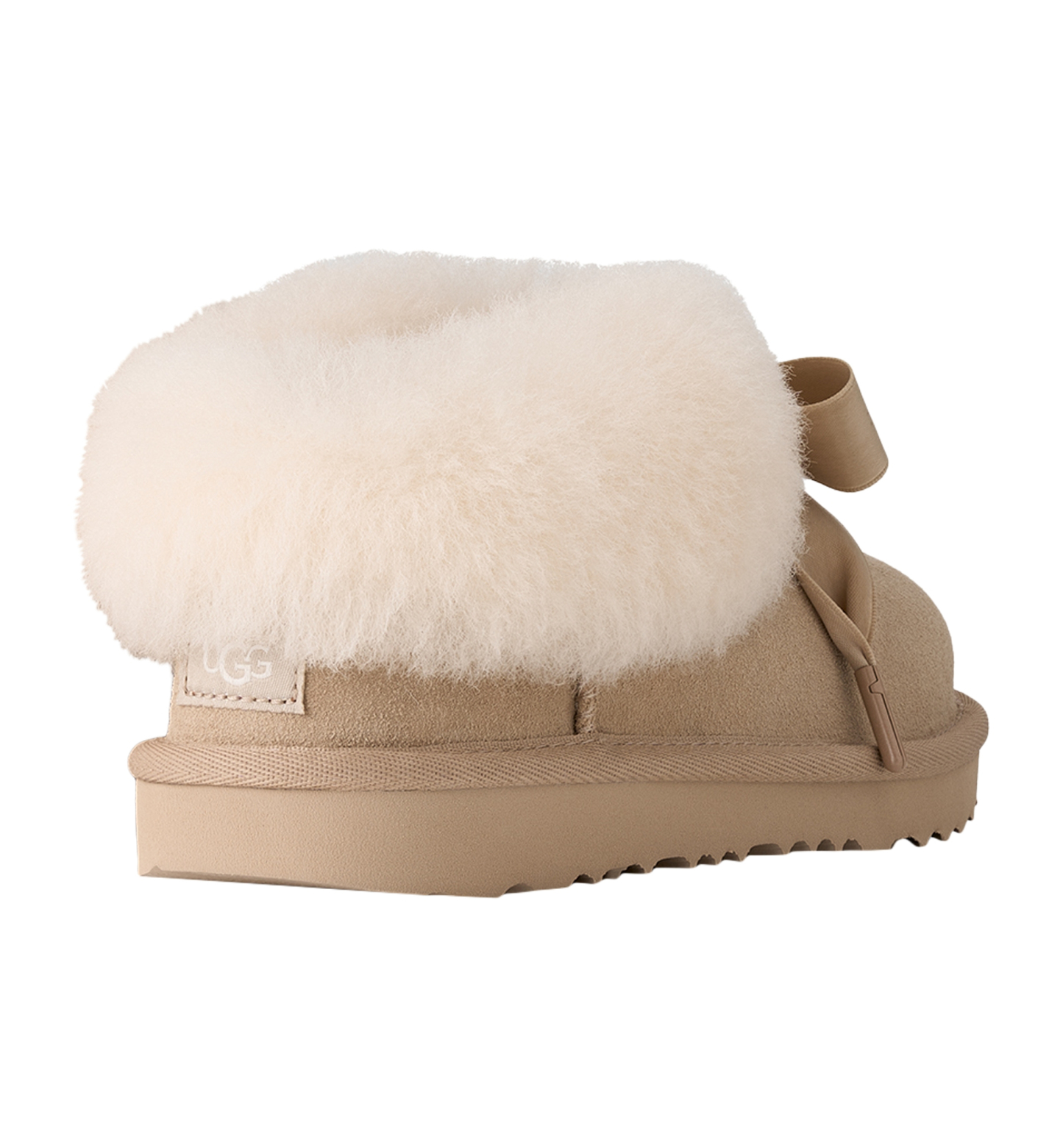 UGG® Kids' Bailey Bow Round Toe Slippers - Sand