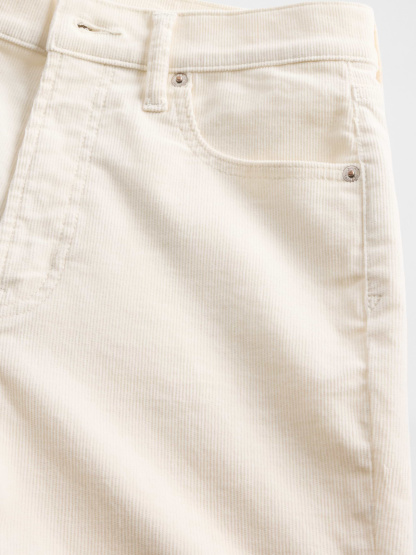 High Rise Belted '90s Slim Straight Jeans - Ivory beige heather