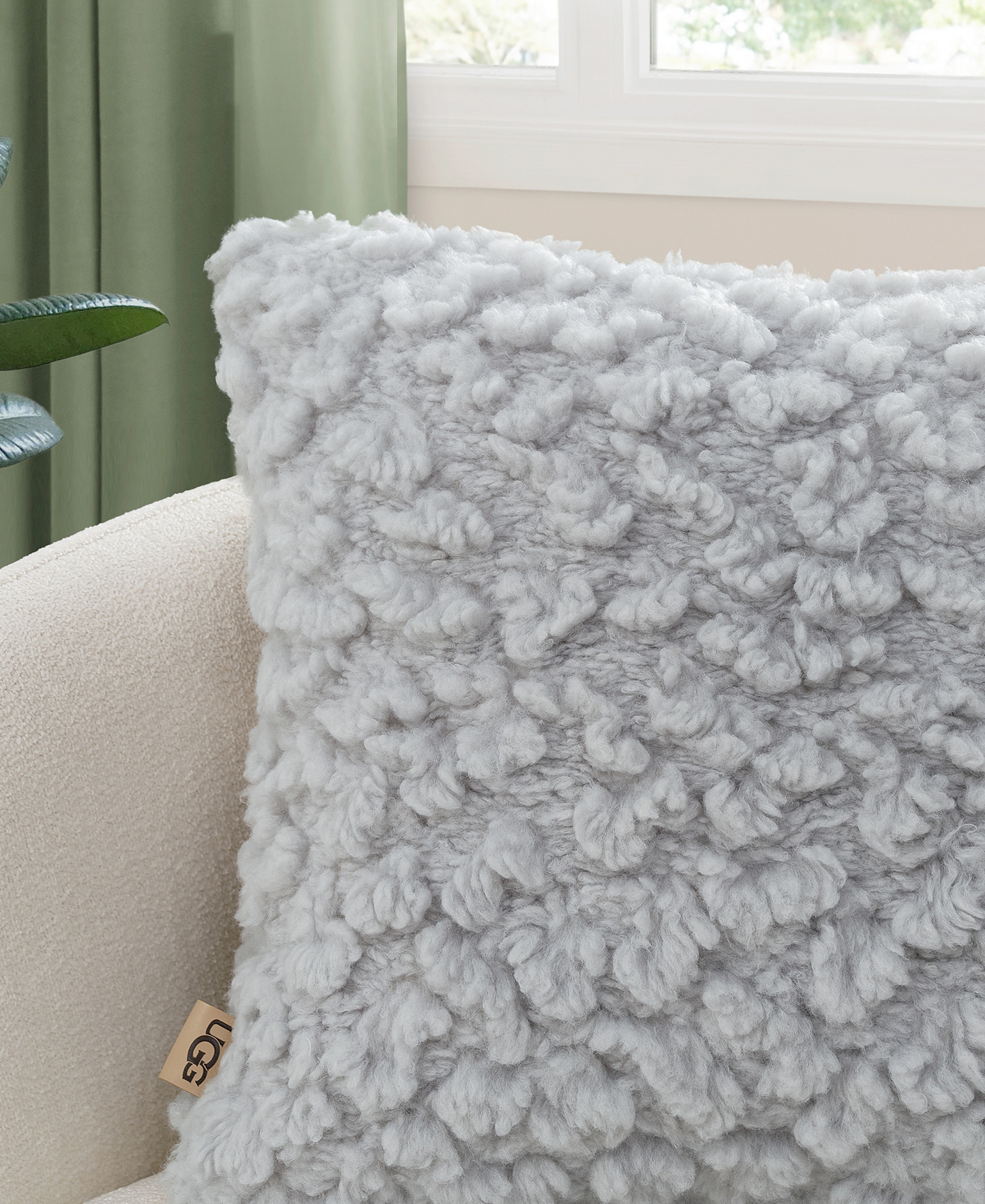 UGG® Shira Textured Decorative Pillow, 20" x 20" - Stone