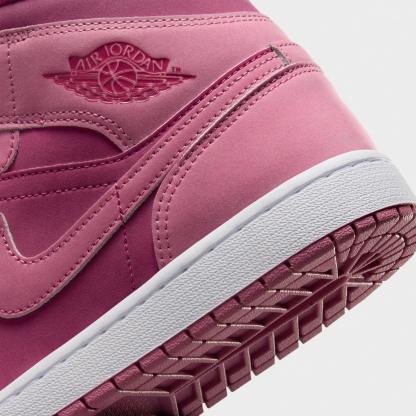 Women's Air Jordan Retro 1 Mid Casual Shoes - Desert Berry/White/Sweet Beet - view 3