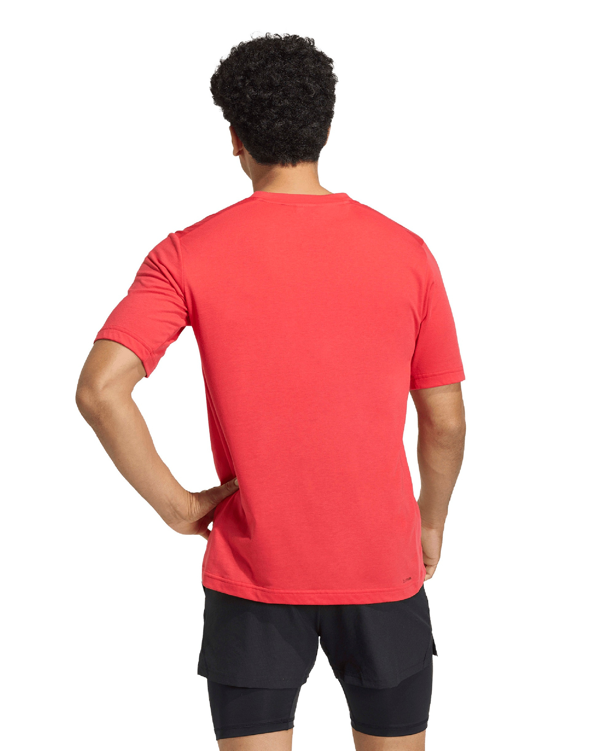adidas Men's Workout Essentials Crewneck T-Shirt - Ruby Red