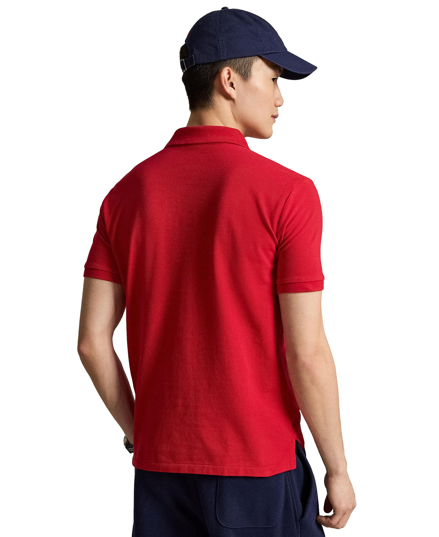 Polo Ralph Lauren Men's Custom Slim-Fit Mesh Polo Shirt - Red