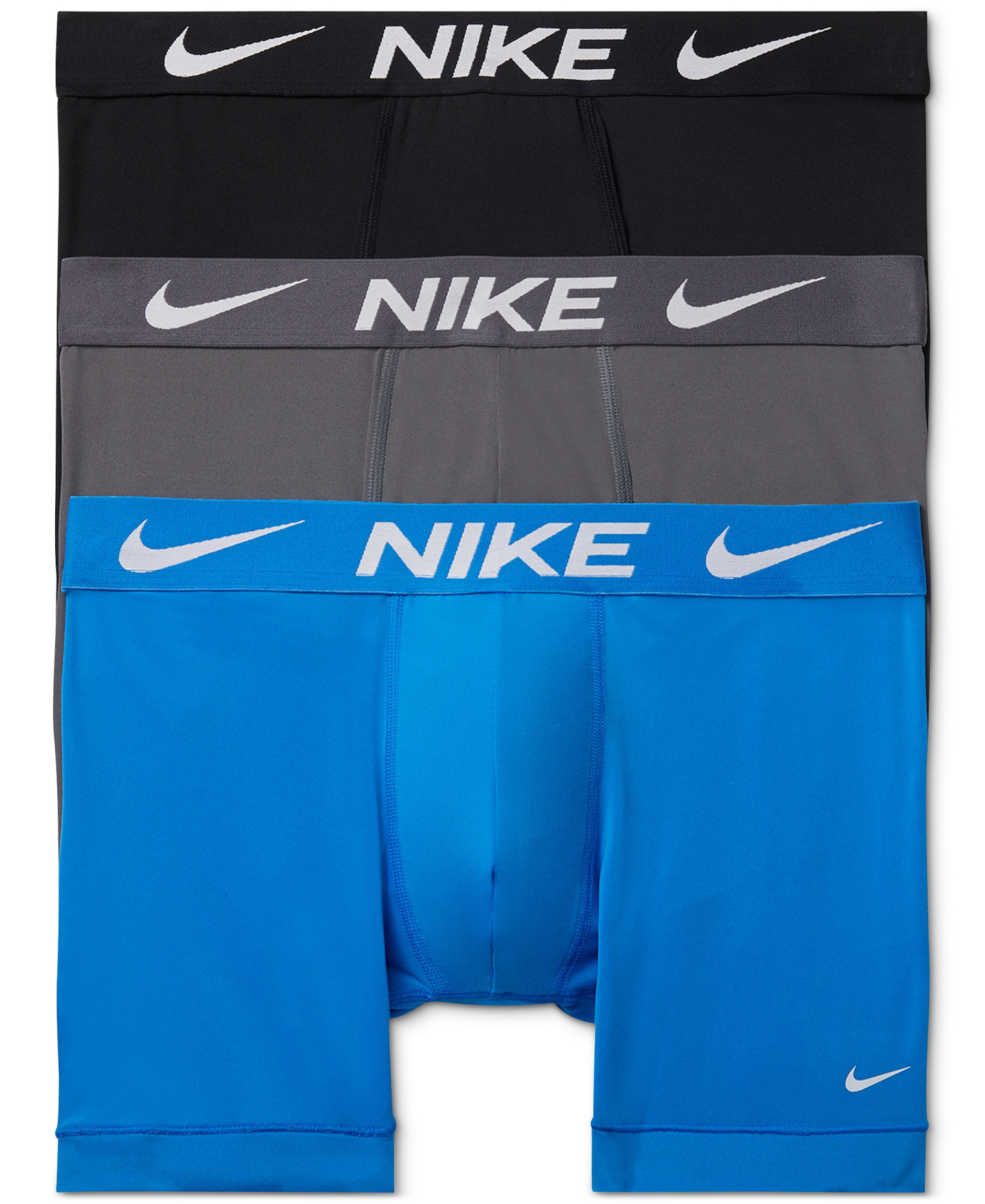 Nike Men's DRI-FIT Essential Micro Boxer Briefs, 3-Pack - Photo blue