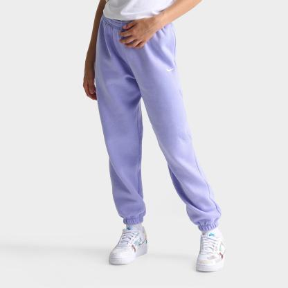 Girls' Big Kids' Nithtke Sportswear Studio Fleece Jogger Pants - Light Thistle/White