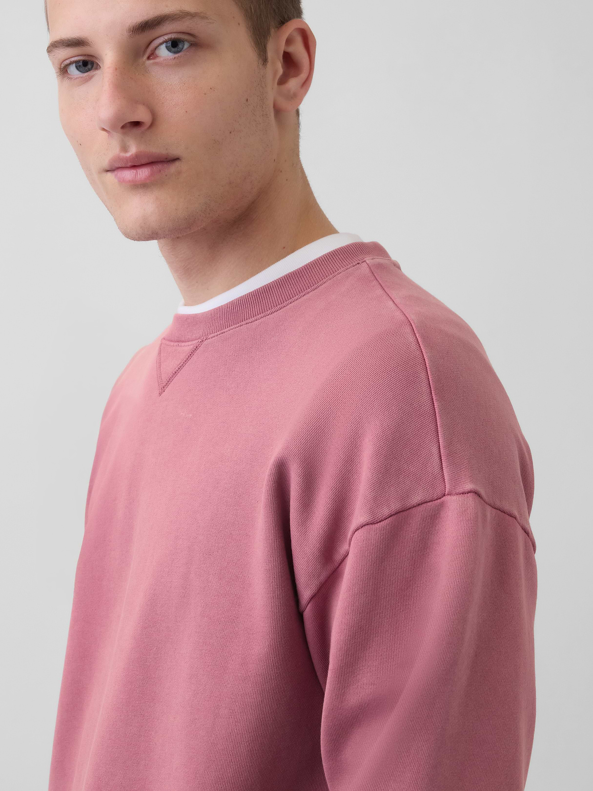 Adult Heavyweight French Terry Oversized Sweatshirt - painted rose