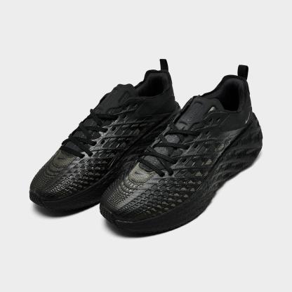 Men's Nithtke Ava Edge Casual Shoes - Black/Newsprint/College Grey - Both shoes facing left