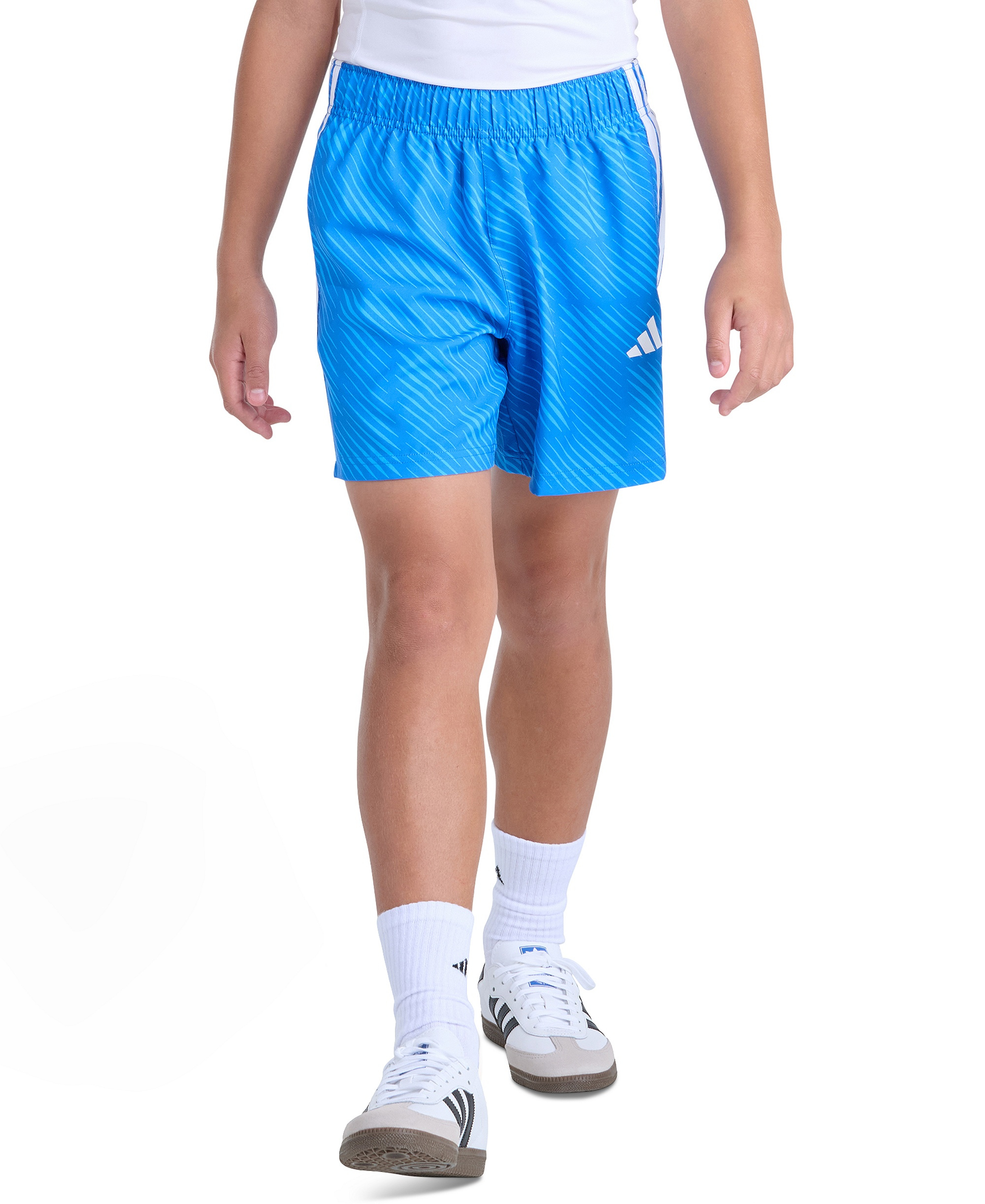 adidas Boys' 8-20 World Soccer Pull-on Shorts - MED-BLUE