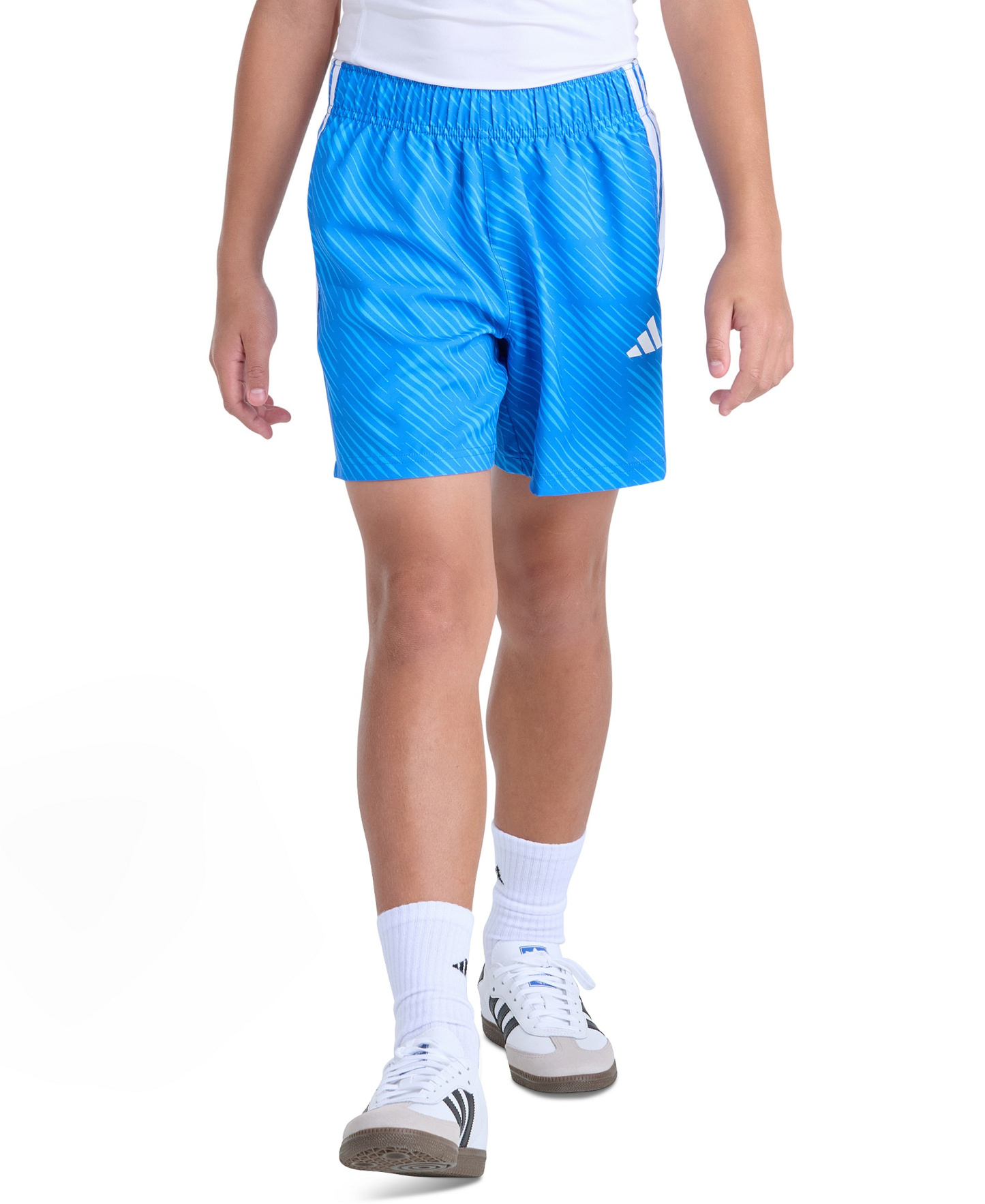 adidas Boys' 8-20 World Soccer Pull-on Shorts - MED-BLUE