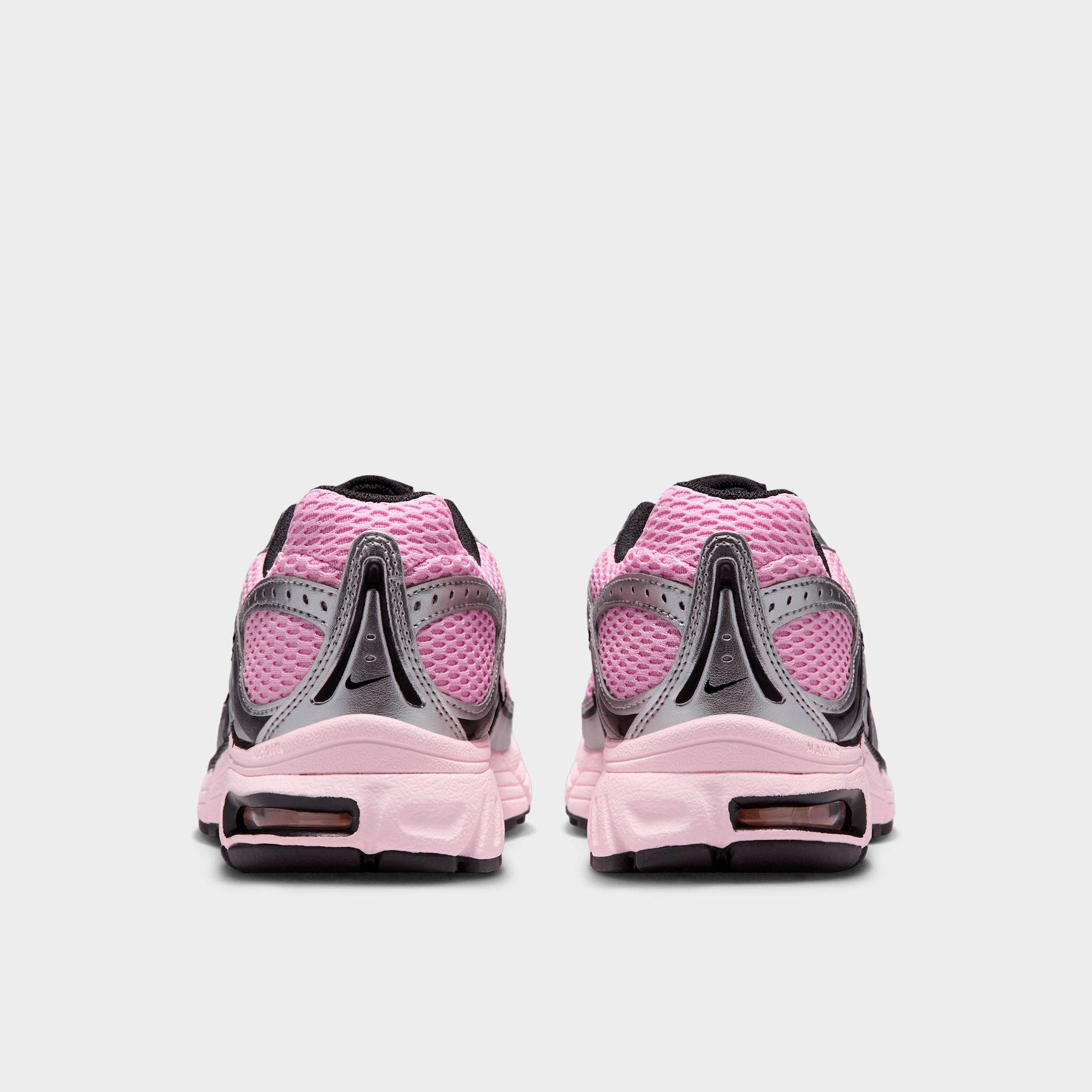 Women's Nithtke Air Max Moto 2K Casual Shoes - Part 2 - Pink Rise/Metallic Silver/Black/Pearl Pink - Back view
