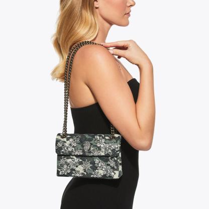Kurt Geiger London Mini Crystal Kensington Bag - Green - view 2