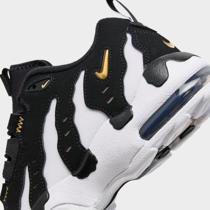 Big Kids' Nithtke Air DT Max ‘96 Low Casual Shoes - Black/Metallic Gold/White - Detail shot