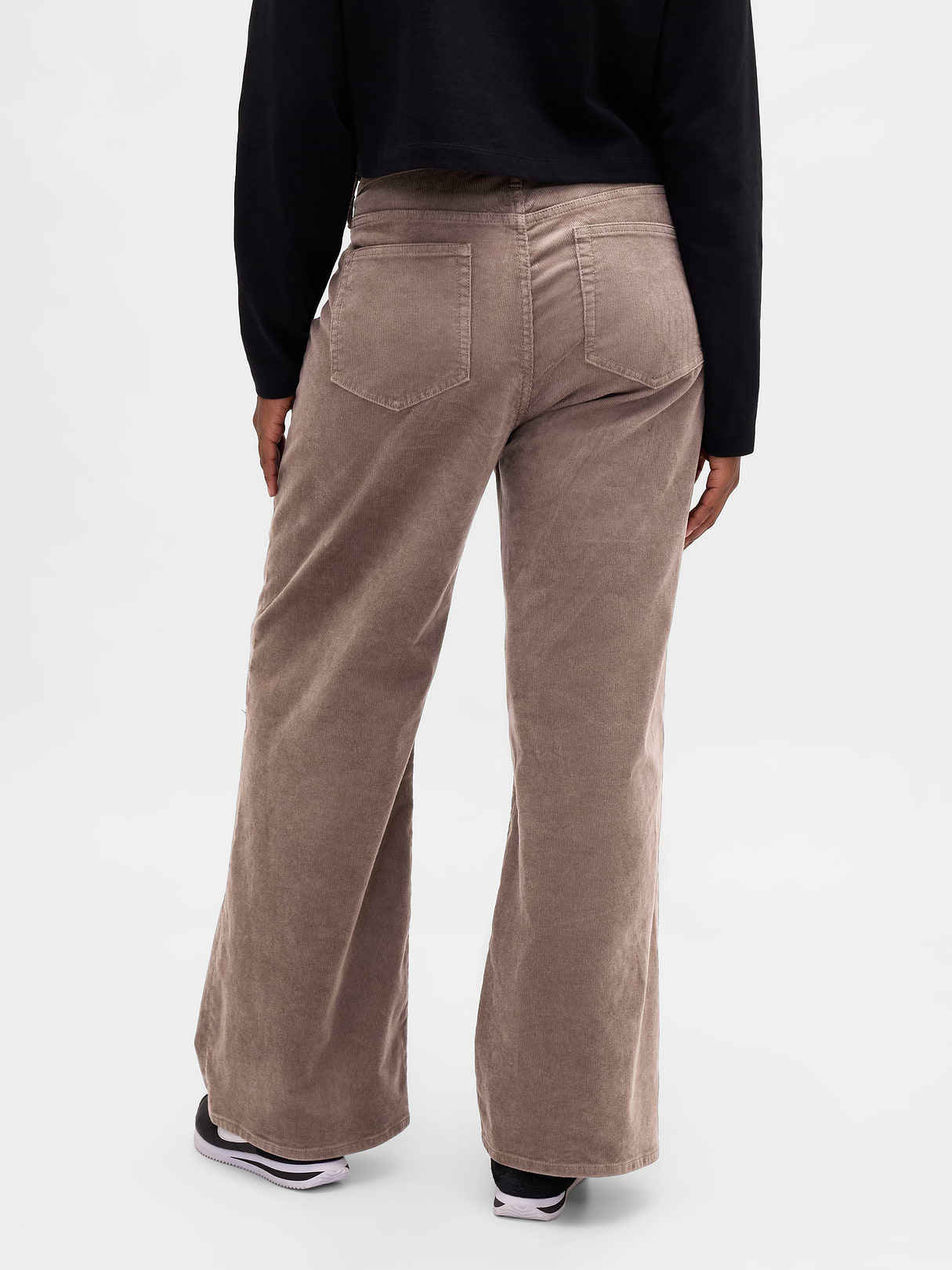 High Rise Stride Wide-Leg Jeans - Plymouth rock brown