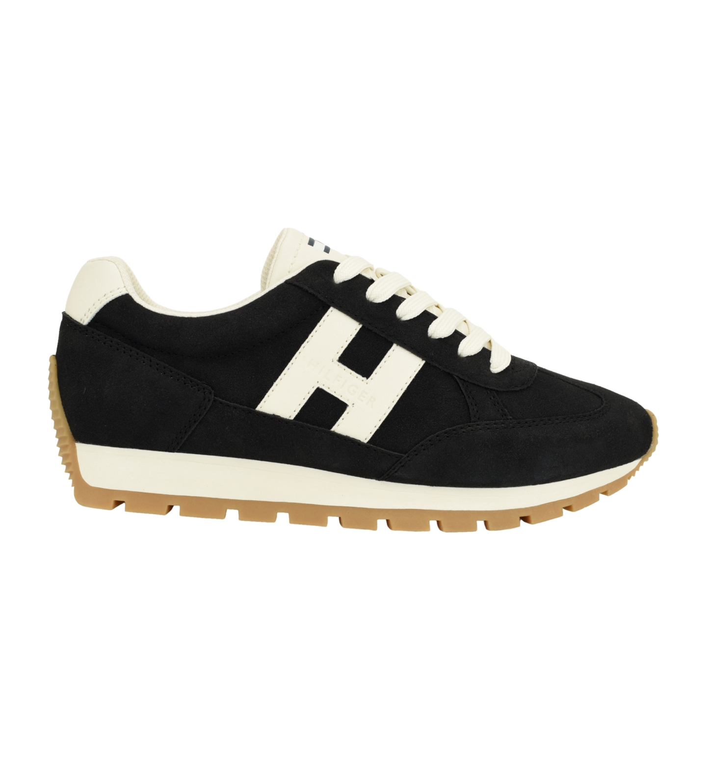 Tommy Hilfiger Women's Hatina Chunky Sole Lace-Up Sneakers - Black/White