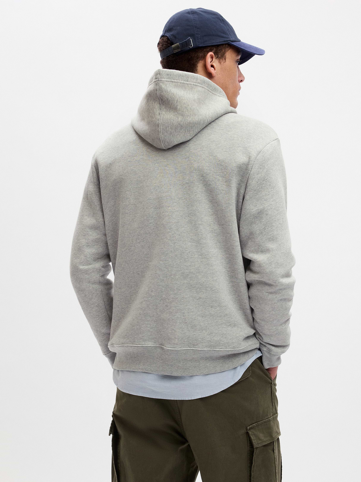 Adult VintageSoft Arch Logo Hoodie - heather grey