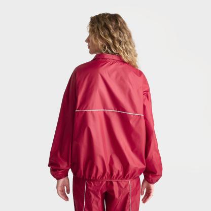Women's Nithtke Sportswear Oversized Repel Windbreaker Full-Zip Jacket - Tough Red/Sail/Sail