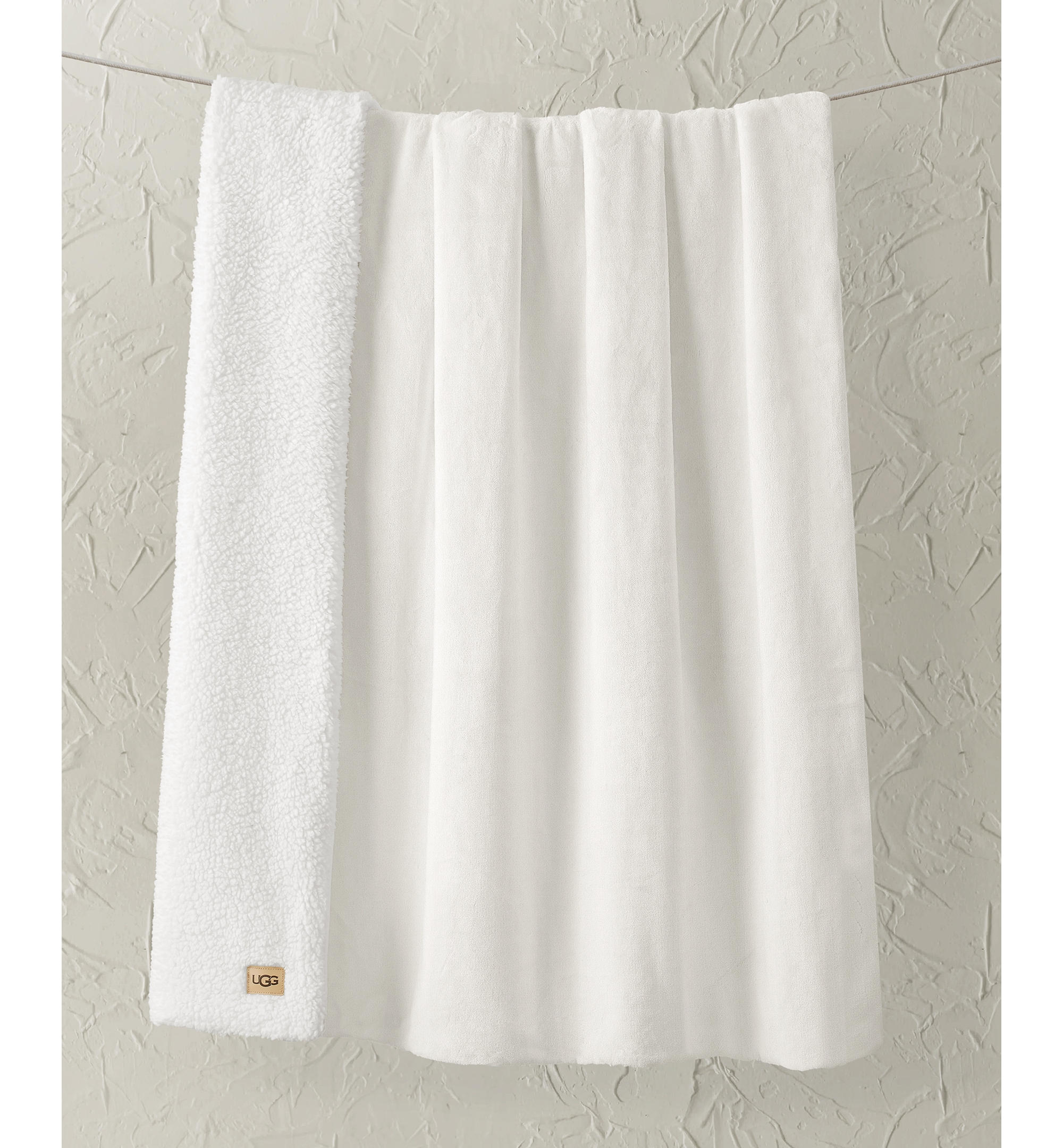 UGG® Avery Reversible Throw, 50" x 70" - Snow