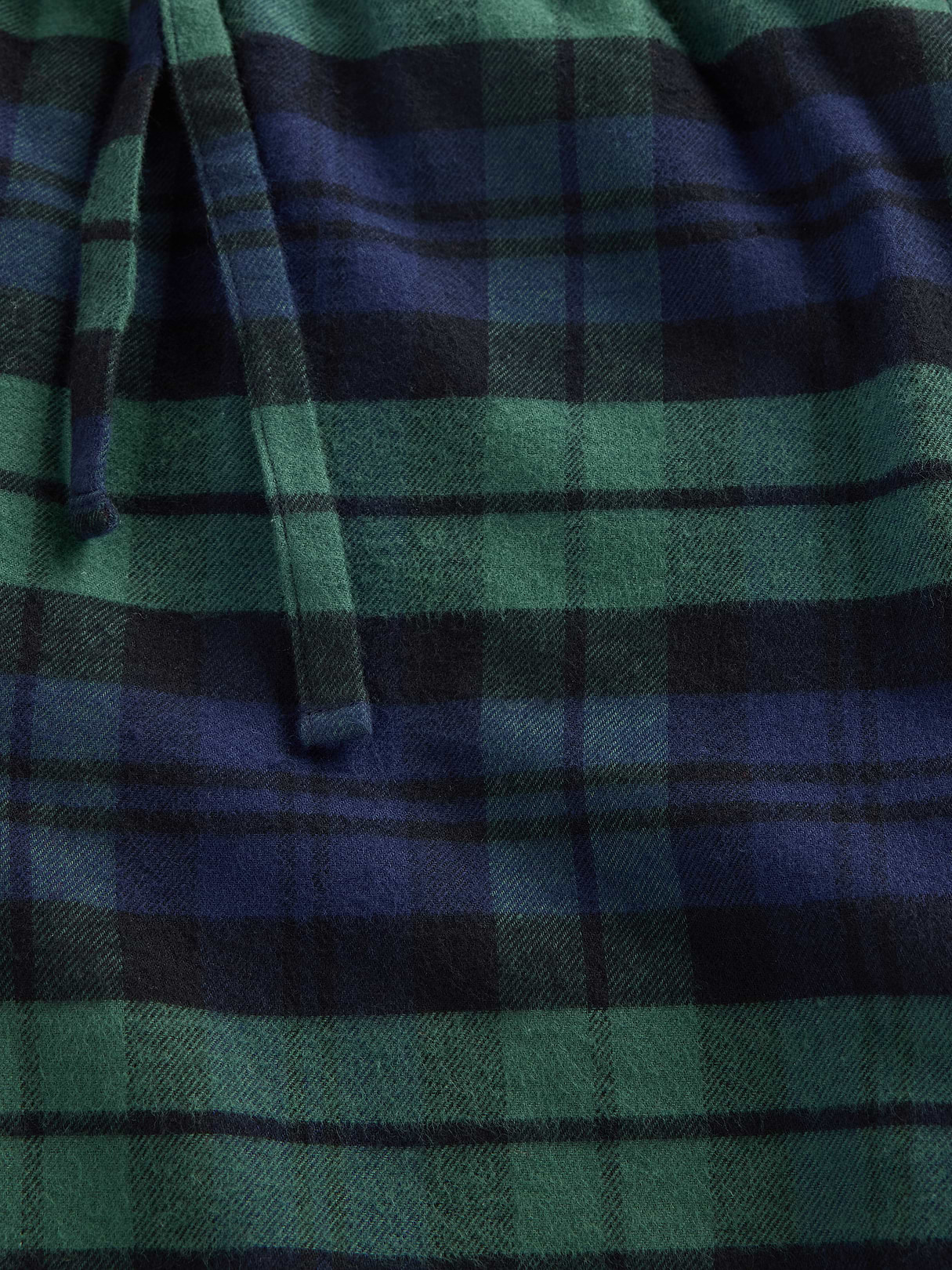 Adult Softest Flannel PJ Pants - Black watch plaid print