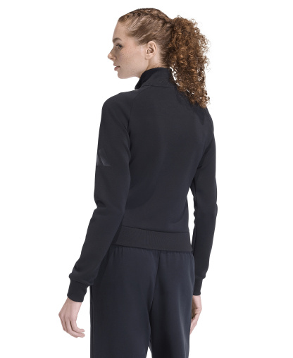 adidas Women's Soft Lux Slim Sportswear Track Jacket - Black