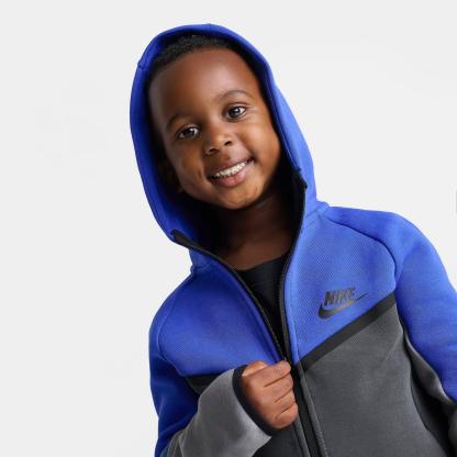 Little Kids' Nithtke Tech Fleece Full-Zip Set - Game Royal/Black
