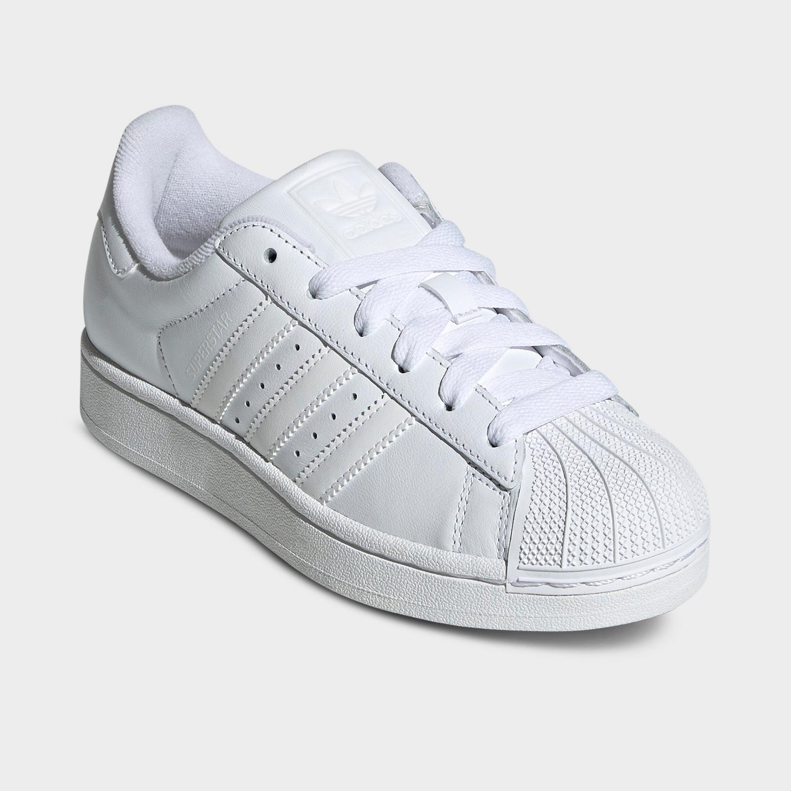 Big Kids' adidas Originals Superstar II Casual Shoes - White/White/White - view 2