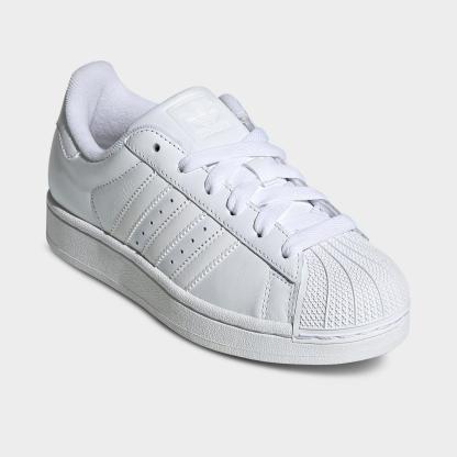 Big Kids' adidas Originals Superstar II Casual Shoes - White/White/White - view 2