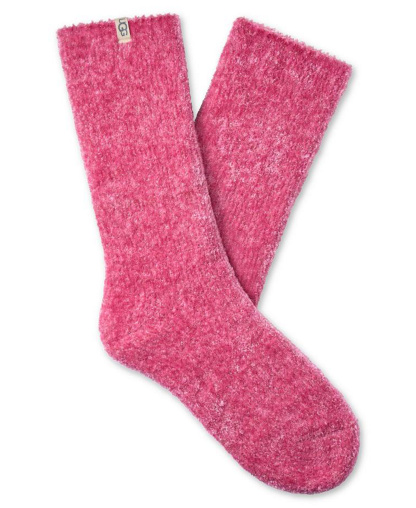 UGG Women's 3-Pack Leda Sparkle Cozy Crew Socks - Vinito / Cream / Ribbon Candy