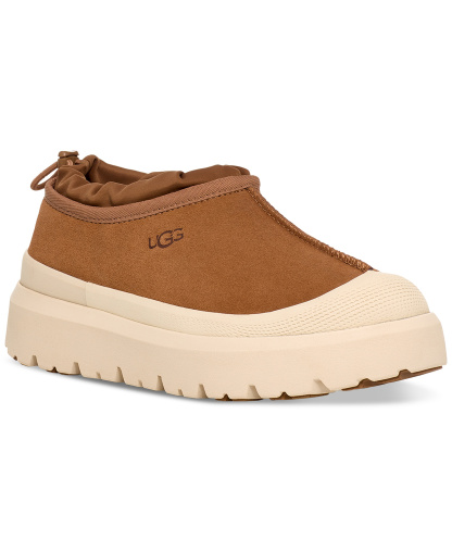 UGG® Men's Tasman Weather Hybrid Clogs - Chestnut/Whitecap
