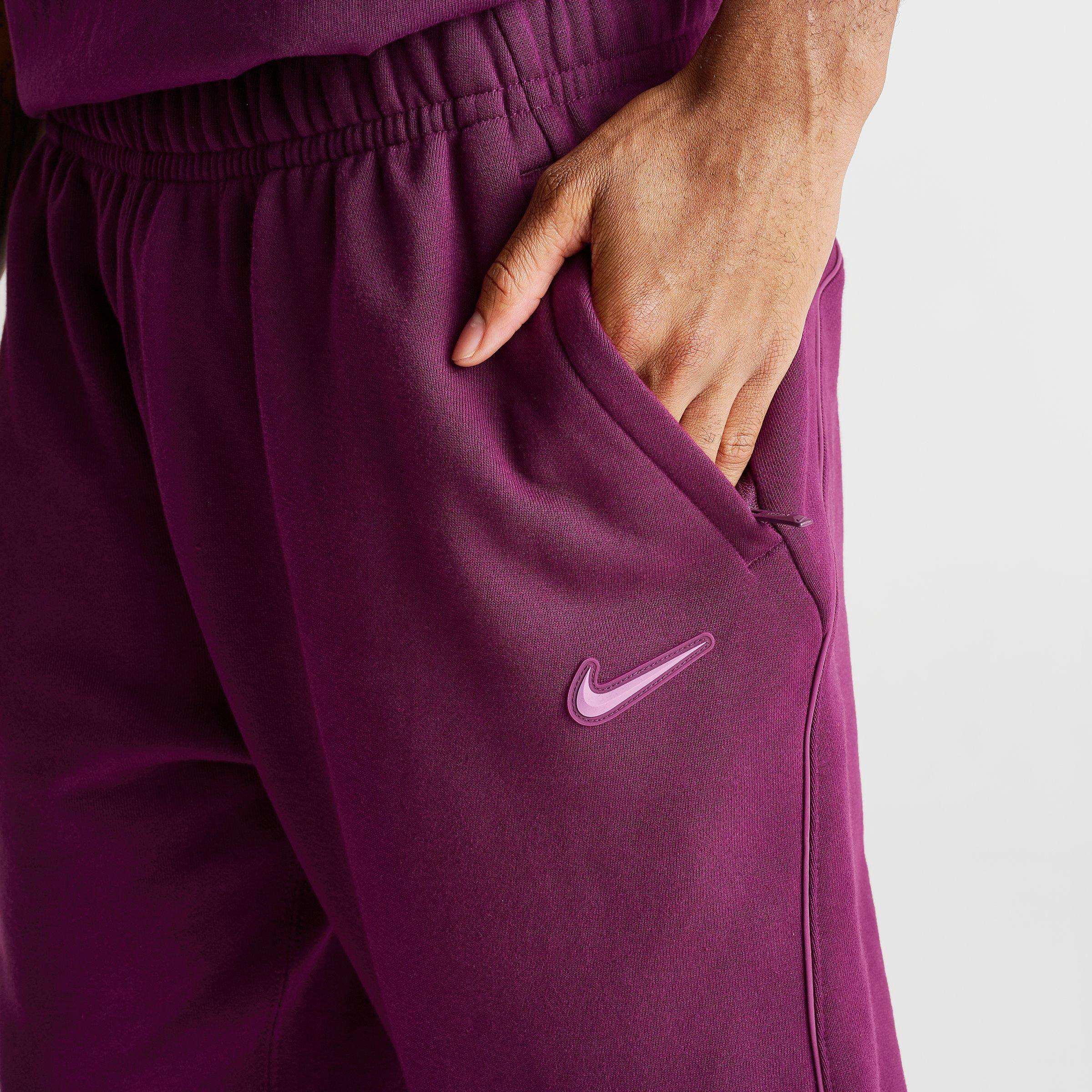 Men's Nithtke NOCTA Fleece CS Open-Hem Sweatpants - Bordeaux/Light Bordeaux