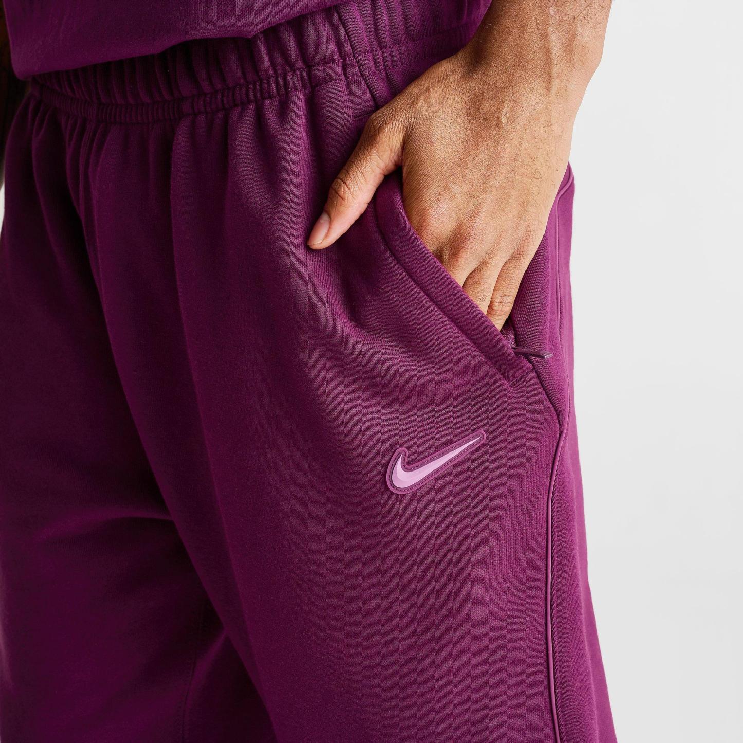 Men's Nithtke NOCTA Fleece CS Open-Hem Sweatpants - Bordeaux/Light Bordeaux