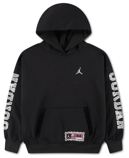 Jordan Girls' 7-16 Allstar Fleece Pullover Hoodie - Off Noir
