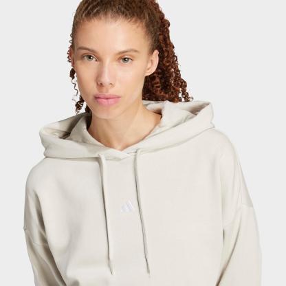 Women's adidas Sportswear Essentials Small Logo Feel Cozy Hoodie - Beige/White