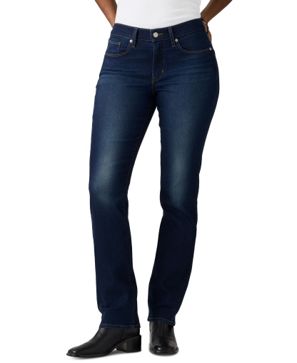 Levi's Women's Classic Mid-Rise Straight-Leg Jeans - Lapis Dark Horse