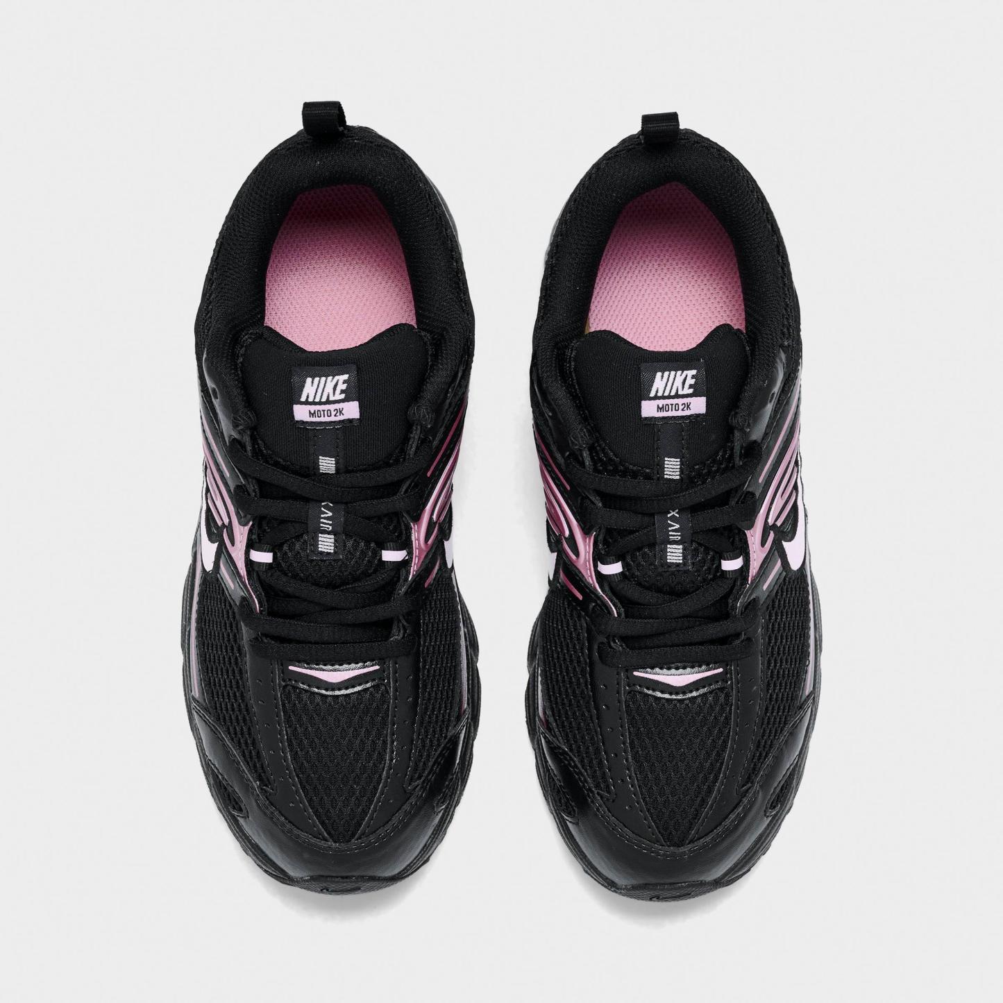 Little Kids' Nithtke Air Max Moto 2K Casual Shoes - Black/Pink Foam/Pink - Top view