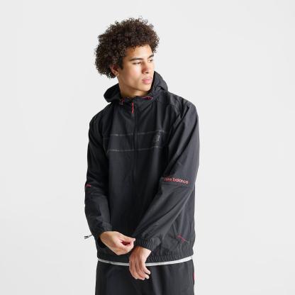 Men's New Balance Vision Pack Full-Zip Jacket - Black/Red - view 3