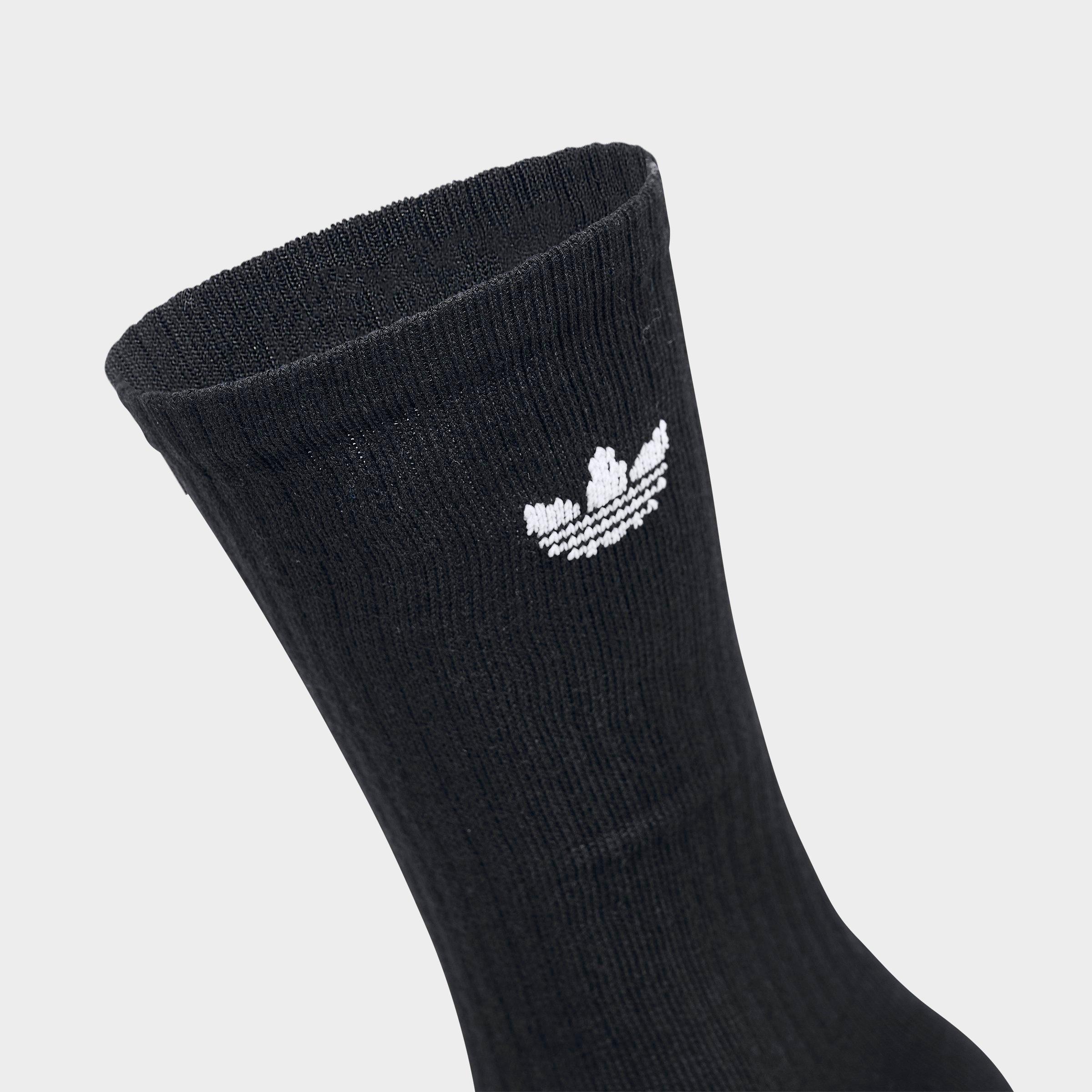 adidas Originals Trefoil 2.0 Crew Socks (6-Pack) - Black