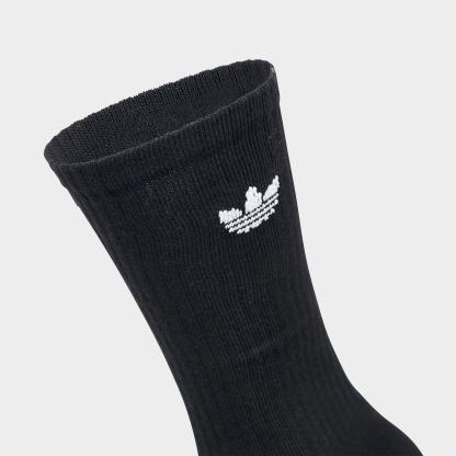 adidas Originals Trefoil 2.0 Crew Socks (6-Pack) - Black