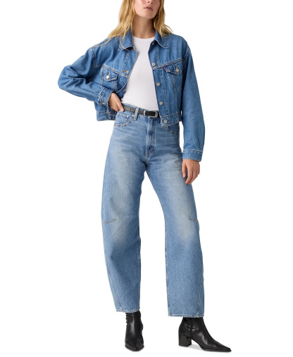 Levi's Women's Cinch High-Rise Barrel-Leg Jeans - Let Love In