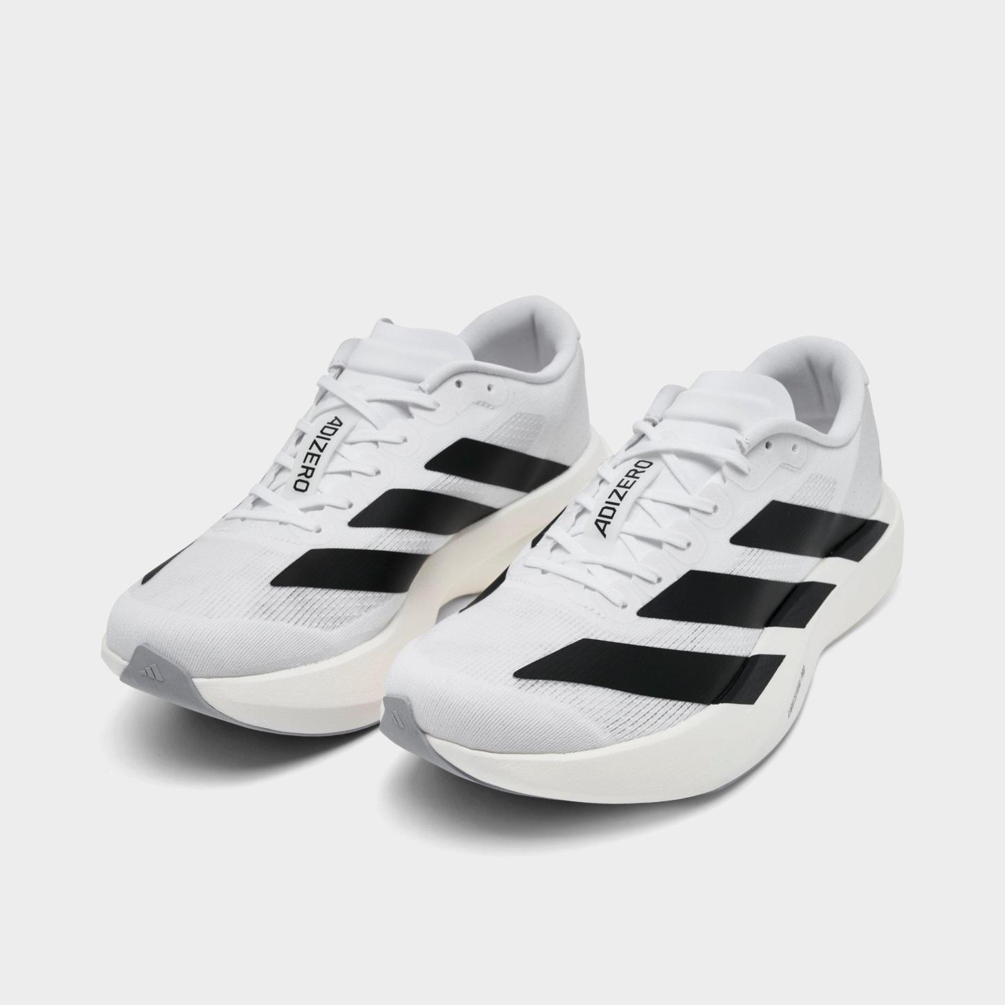Women's adidas Adizero EVO SL Running Shoes - Part 2 - White/Core Black/White - Both shoes facing left