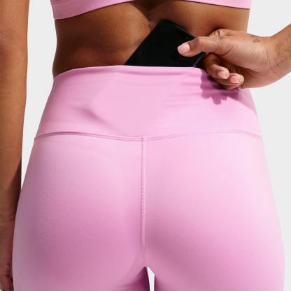 Women's Nithtke One High-Waisted Flared Leggings - Pink Rise/White
