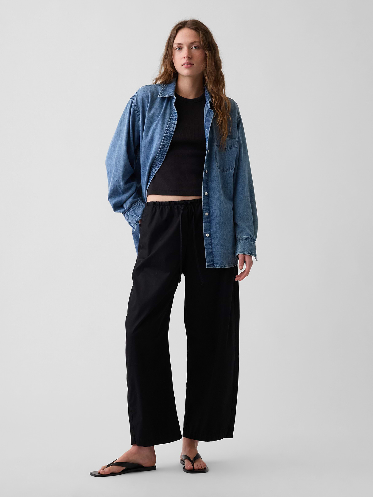 Denim Big Shirt - Medium wash