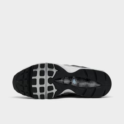 Men's Nithtke Air Max 95 Big Bubble Scorpion Casual Shoes - Part 1 - Black/Grey Fog/Anthracite/Football Blue - Bottom view