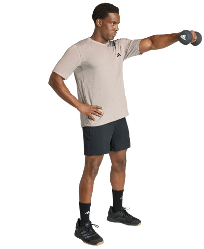 adidas Men's Workout Essentials Crewneck T-Shirt - Medium Grey Heather