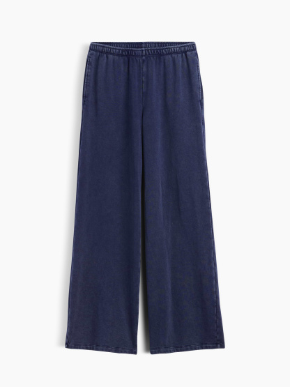 Mid Rise VintageSoft Terry Loose Sweatpants - Tapestry navy blue wash