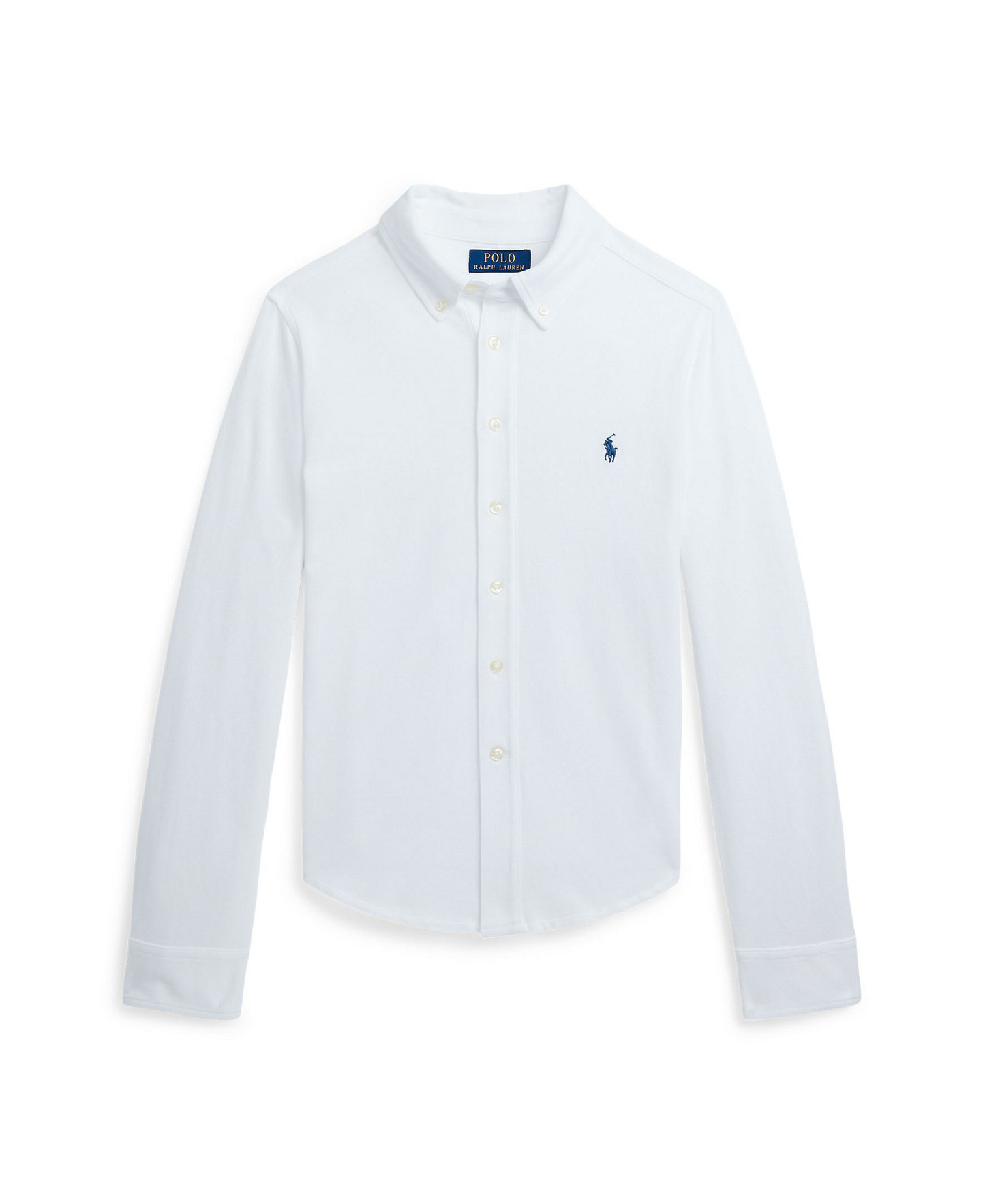 Polo Ralph Lauren Big Boys Featherweight Cotton Mesh Shirt - White