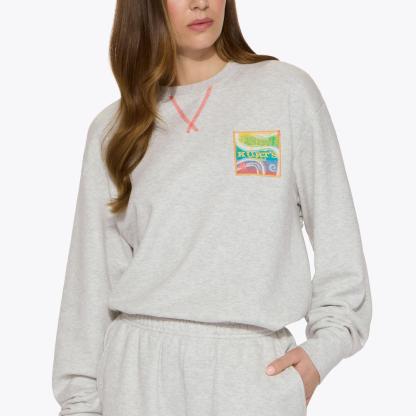 Kurt Geiger London Kurt's Cabana Crewneck Sweatshirt - Grey - view 3